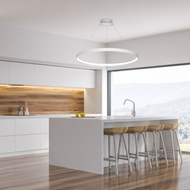 BIAŁA LAMPA WISZĄCA CIRCLE 78 LA0716/1 ZUMA LINE