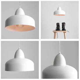 BIAŁA LAMPA WISZĄCA COMO 946G