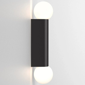 KINKIET Ortona IP44 Twin Matowoczarny