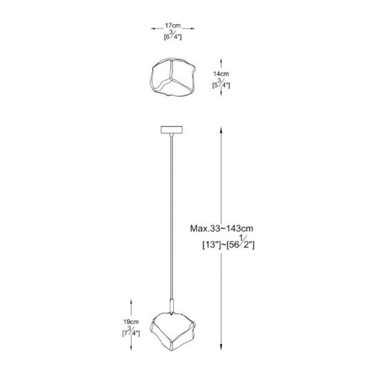 Lampa wisząca ROCK złota ZUMA LINE P0488-01F-U8AC
