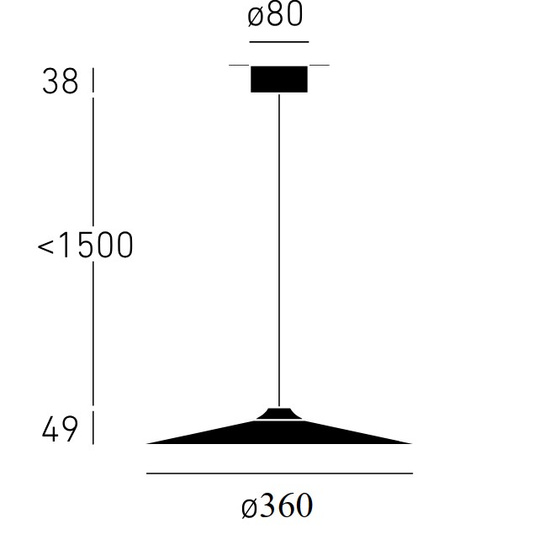 Oprawa wisząca Mika 36 Z SN TRIAC Chors