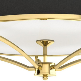 Plafon Stesso PL Gold / Nero M styl NOWOJORSKI
