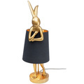 Table Lamp Animal Rabbit Gold Black 68cm