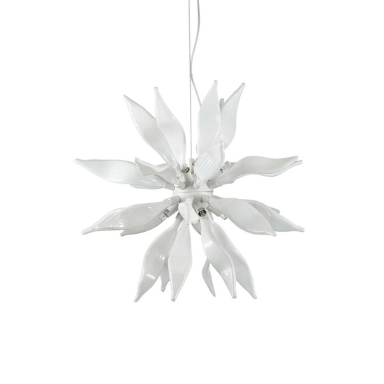 Lampa wisząca LEAVES SP8 BIANCO 111957 IDEAL LUX