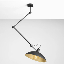 LAMPA NA WYSIĘGNIKU MELOS BLACK GOLD ALDEX