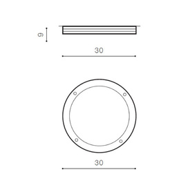Plafon zewnętrzny Fano White IP54 Azzardo 