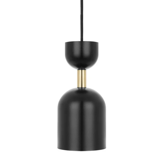 SUPURU lampa wisząca czarna z mosiężną rurką UMMO