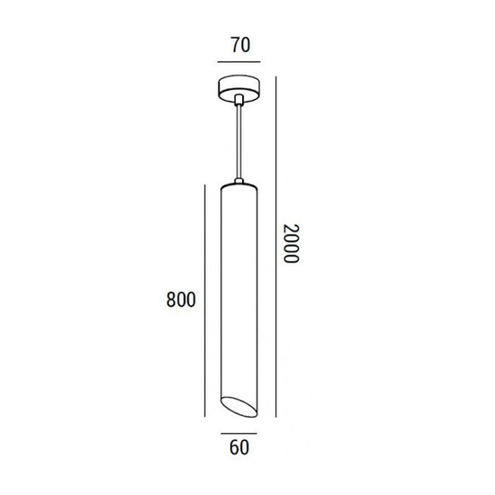 Oprawa wisząca Cut 800 Zaho Lighting