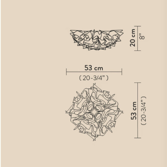 Plafon Veli prisma medium Slamp