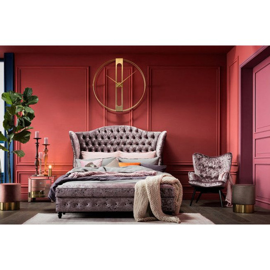 Duży złoty zegar ścienny 107cm Kare Design 60974 