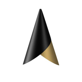 Klosz CORNET czerń i mosiądz UMAGE