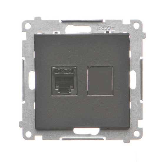 Gniazdo telefoniczne pojedyncze RJ12 Simon 55