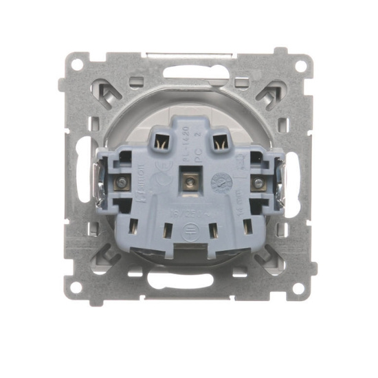 Gniazdo pojedyncze z klapą Simon 55 