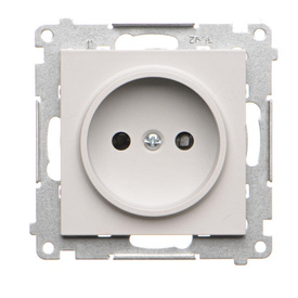 Gniazdo pojedyncze bez uziemienia Simon 55