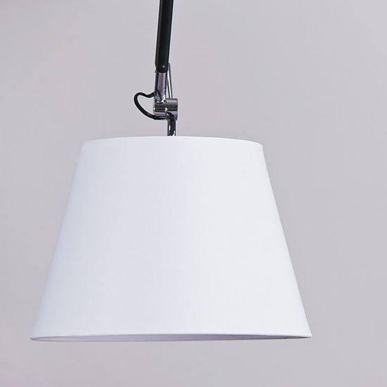 Kinkiet na ruchomym wysięgniku z dużym abażurem Zyta S Azzardo