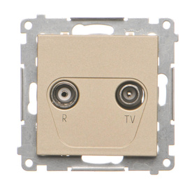 Gniazdo antenowe R-TV końcowe separowane Simon 55