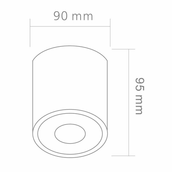 Oprawa Natynkowa Rullo Nero IP44 OPEN DESIGN HIGHLIGHTS