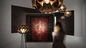 Lampa stojąca Flora złota Slamp 