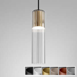 LAMPA WISZĄCA MODERN GLASS Tube LED 230V AQFORM 