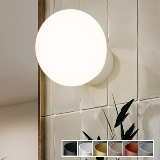 KINKIET MODERN BALL simple midi LED hermetic MPOWER 2700K AQFORM