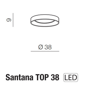 Plafon Santa TOP 38 Azzardo AZ4988