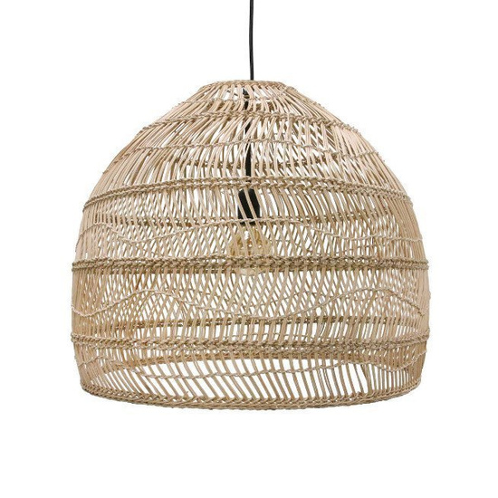 Naturalna wiklinowa lampa wisząca M HK Living VOL5015 