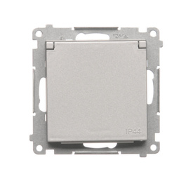 Gniazdo pojedyncze z klapą typu Schuko Simon 55