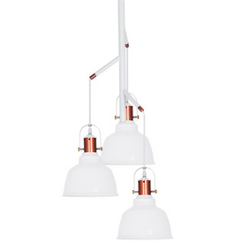 LAMPA WISZĄCA DARLING GLASS 3 WHITE Azzardo