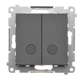 Łącznik schodowy podwójny z podświetleniem LED Simon 55