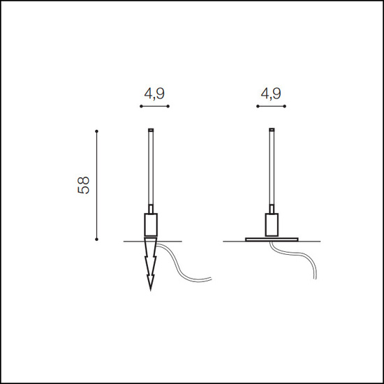 Lampa ogrodowa FREDO 58 IP54 4000K Azzardo AZ5337