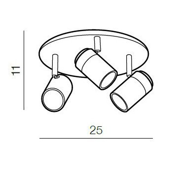 Lampa łazienkowa Noemie 3 Azzardo