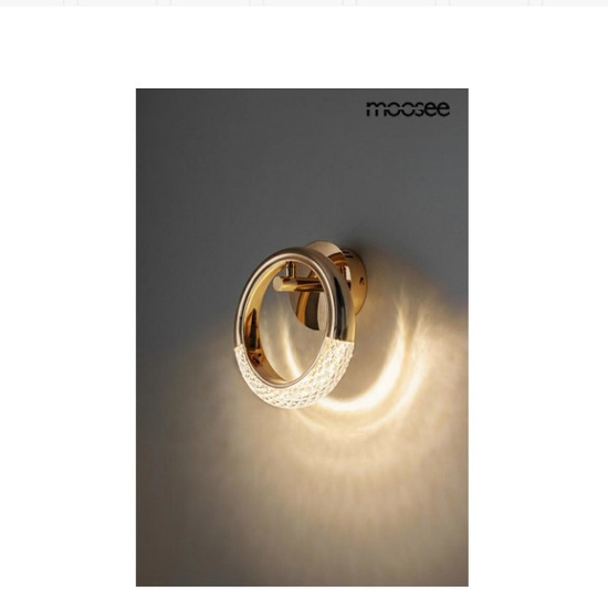 Kinkiet HELIOS złoty Moosee