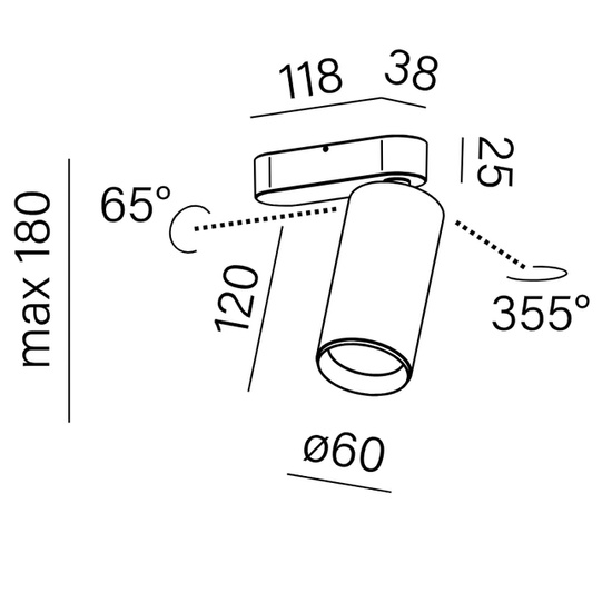 PET midi E LED reflektor AQform