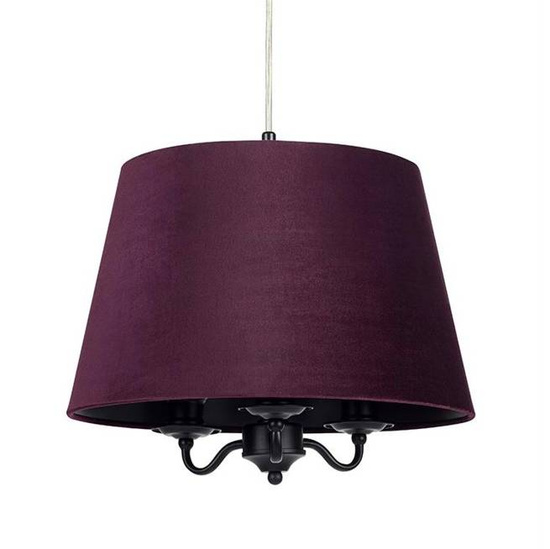 Lampa wisząca JAMIE 3L fioletowa 107532