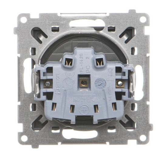 Gniazdo pojedyncze bez uziemienia Simon 55