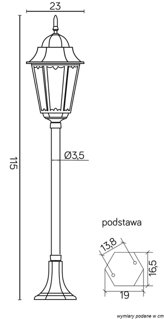 Lampa stojąca RETRO CLASSIC II - K 5002/2/H SU-MA