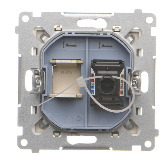 Gniazdo komputerowe pojedyncze RJ45 kategoria 6 Simon 55 
