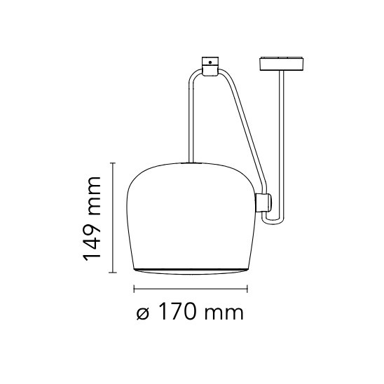 Lampa wisząca AIM Small biała F0095009 Flos