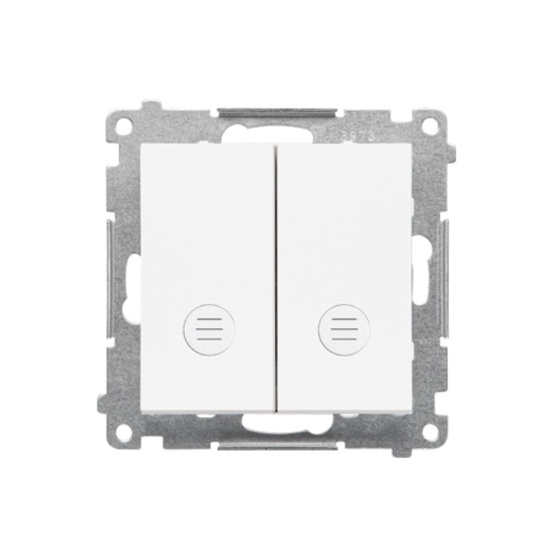 Łącznik krzyżowy podwójny z podświetleniem LED Simon 55 