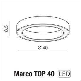 Plafon Marco TOP 40 Azzardo AZ5028