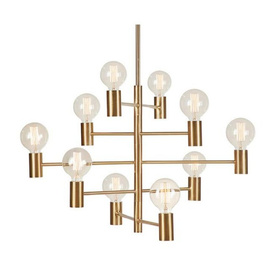 Lampa wisząca Paris 10L mosiądz Markslojd