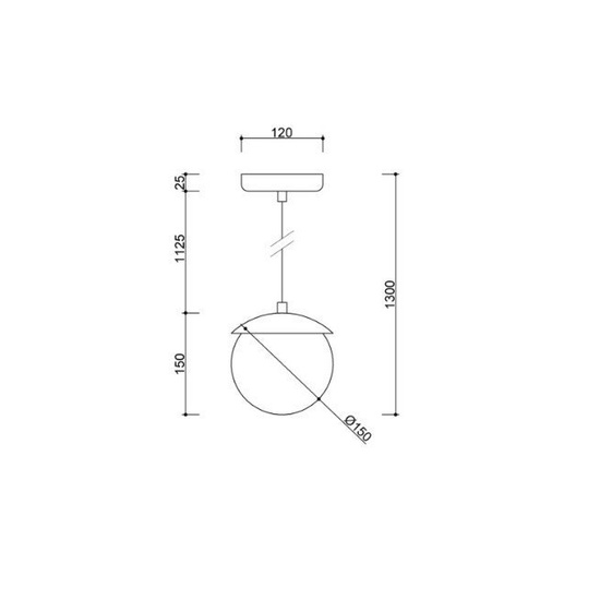 Oprawa wisząca Kuul G czarna 2p UMMO