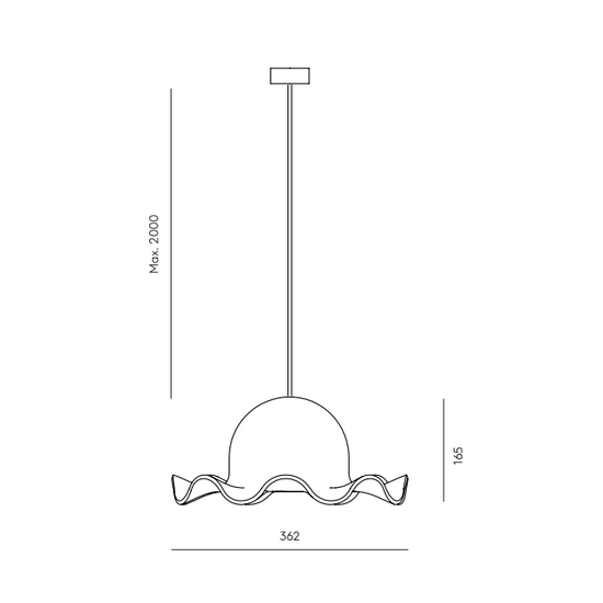 Lampa wisząca CHAPÉU C1157 Aromas 