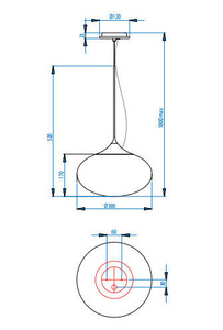 LAMPA WISZĄCA ZEPPO 300 - do wyczerpania zapasów
