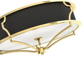 Plafon Stesso PL Gold / Nero M styl NOWOJORSKI