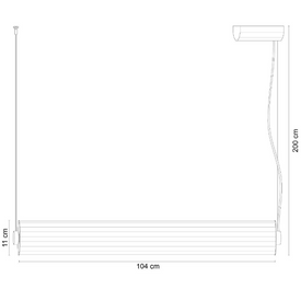 Lampa wisząca COMO czarna ZUMA LINE 002177-030012