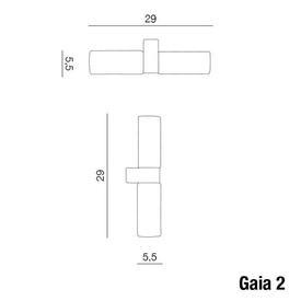 Kinkiet łazienkowy Azzardo Gaia 2