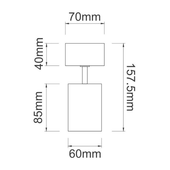 Spot kierunkowy Kika Mobile Bianco / Rose Gold OPEN DESIGN HIGHLIGHTS