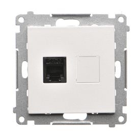 Gniazdo telefoniczne pojedyncze RJ12 Simon 55