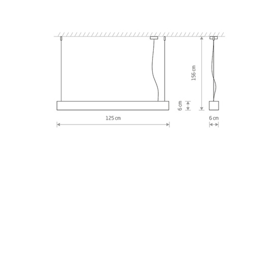 Lampa wisząca SOFT LED 120X6 BIAŁY Nowodvorski
